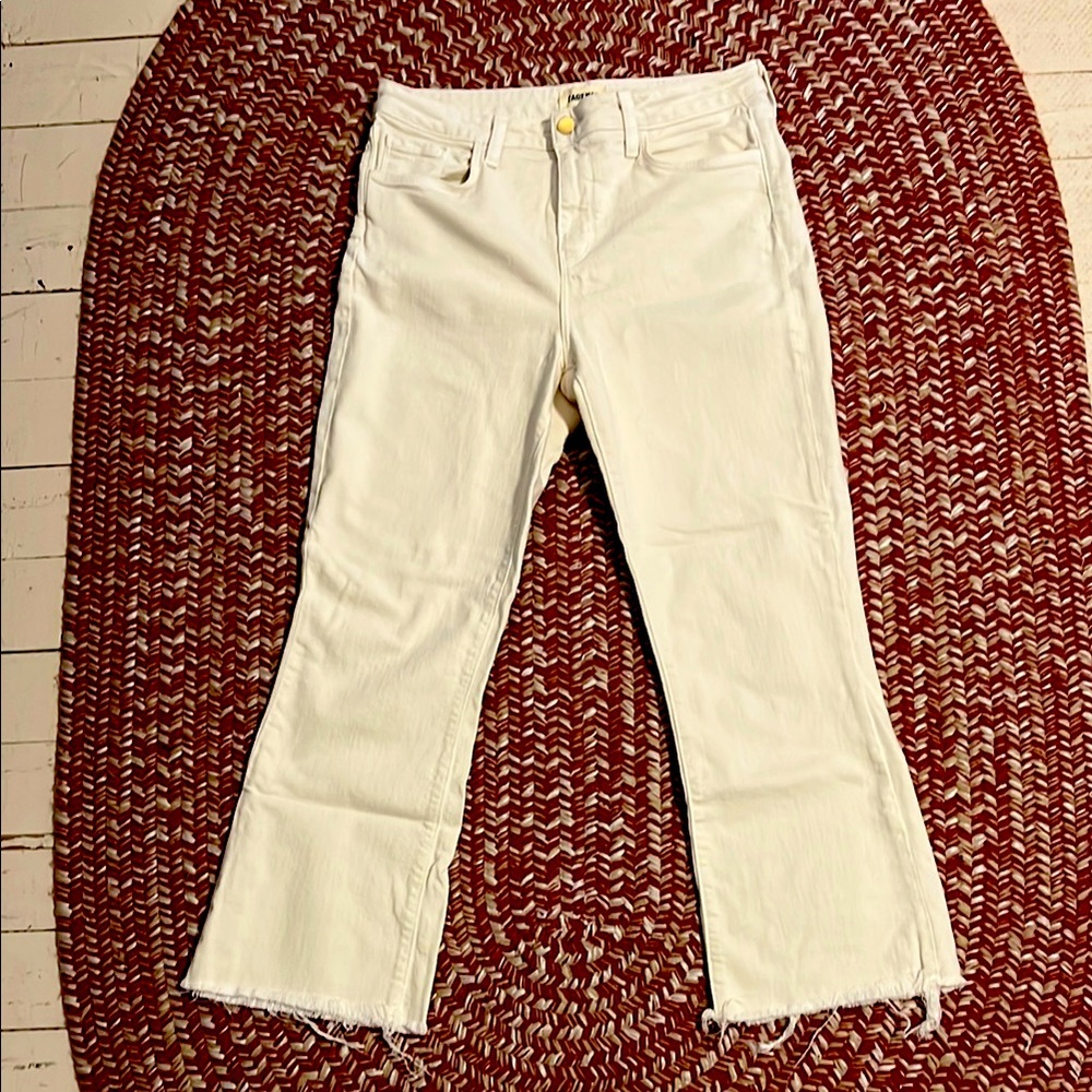 L'AGENCE Cream Flare Women's Jeans